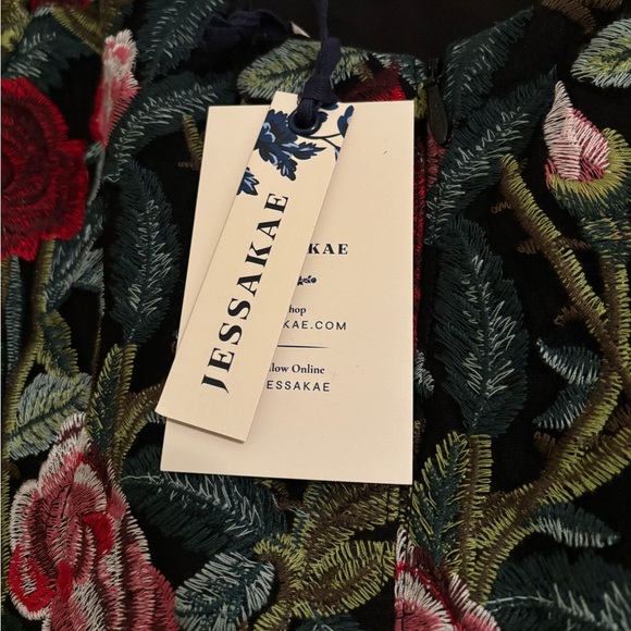 JessaKae Belle Noir Briar Rose Dress Midi Mesh Tulle Twirl Evening Formal - Picture 8 of 9